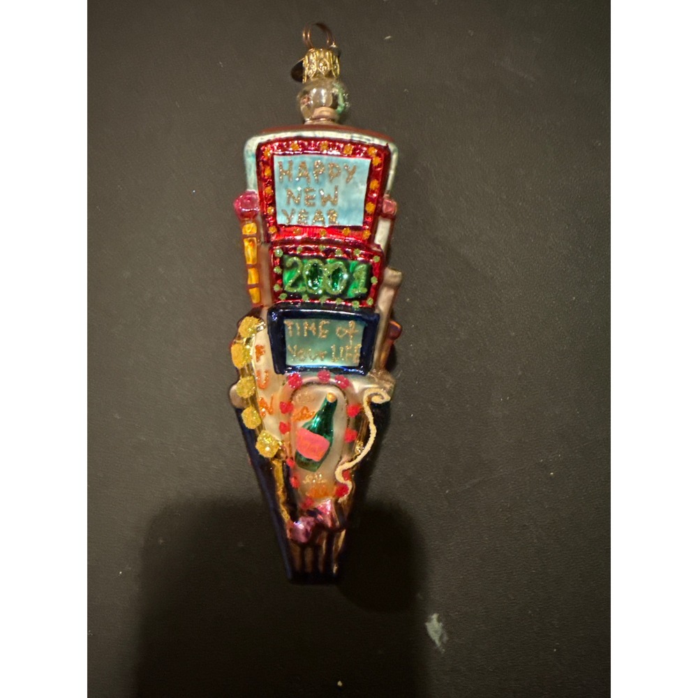 Christopher Radko Happy New Year 2001 Time of Your Life Times Square Ornament
